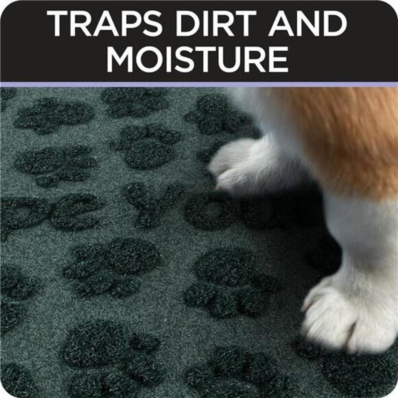 Extra Durable Door Mat - 30'’x17'’- Anti Slip Rubber Backing Front Door Mat - Picture 6 of 7